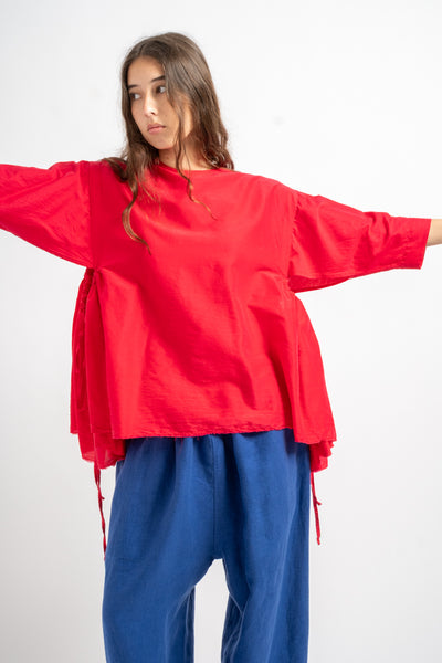 Girl's Blouse in Dhanetah Jat Vivid Pink