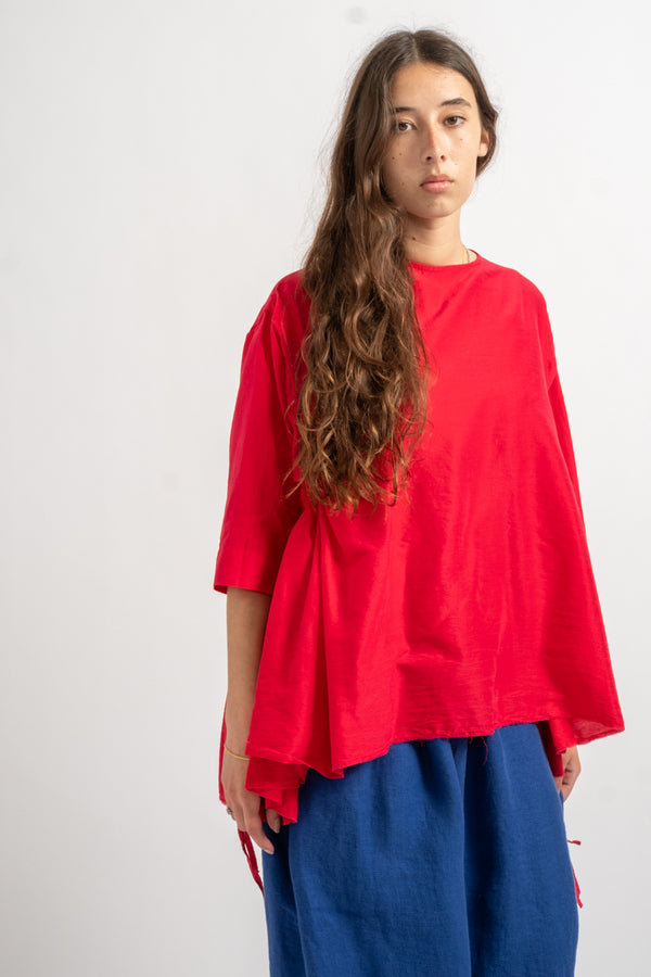 Girl's Blouse in Dhanetah Jat Vivid Pink