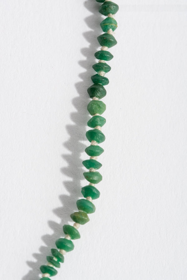 Faceted Nephrite Strand