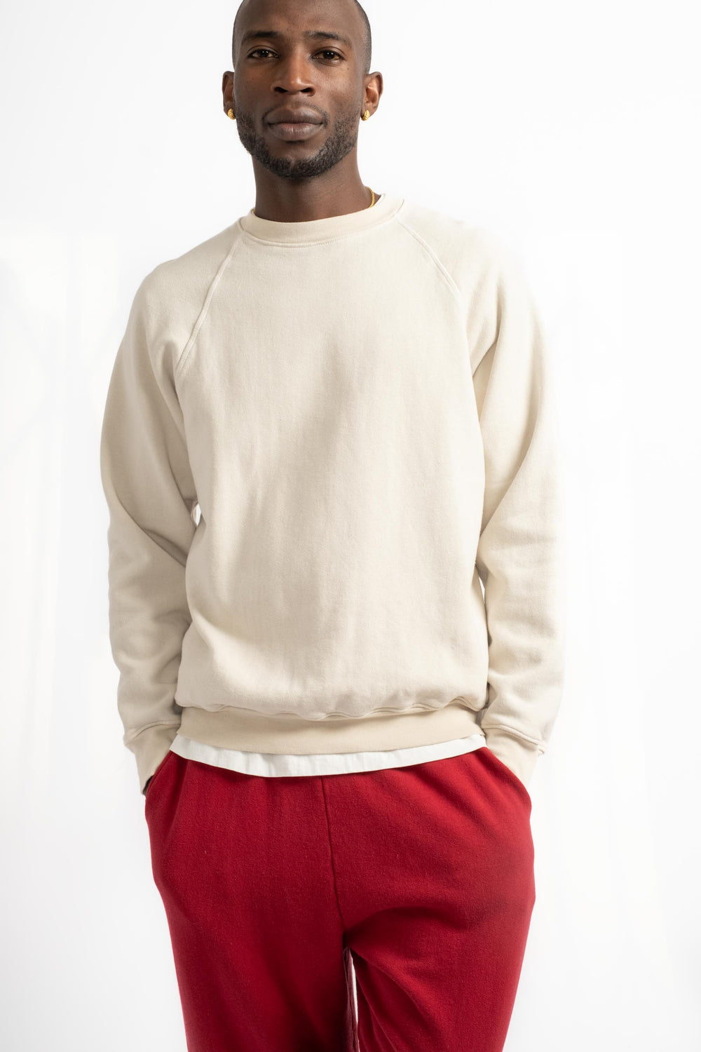 The Men's Crewneck Sweatshirt in Off White