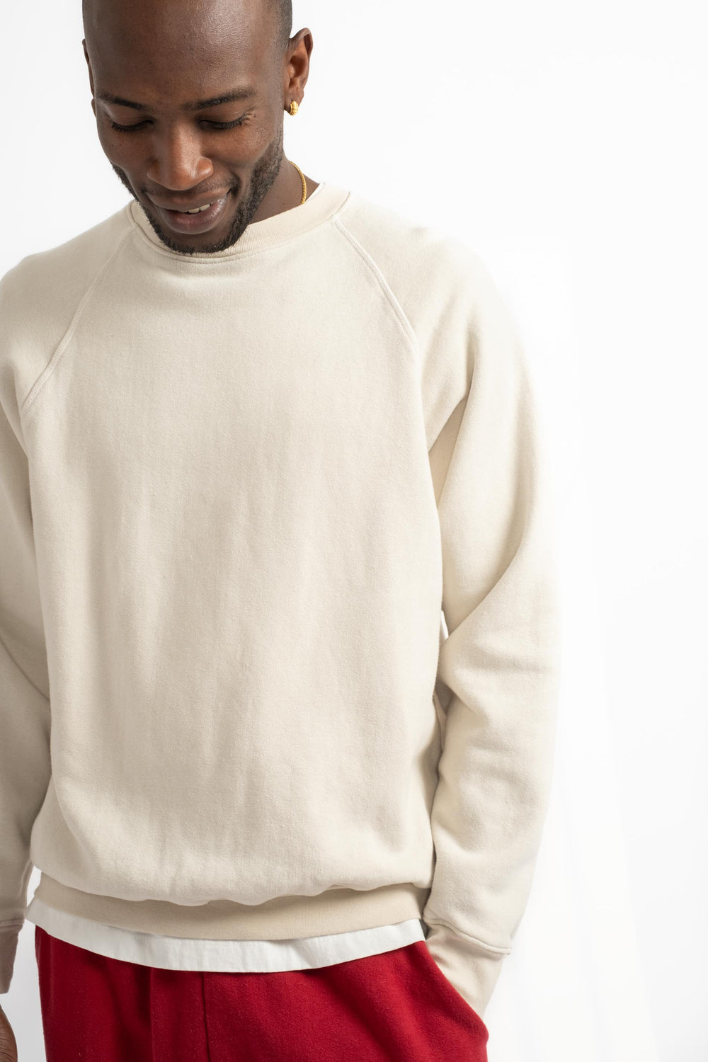 The Men's Crewneck Sweatshirt in Off White