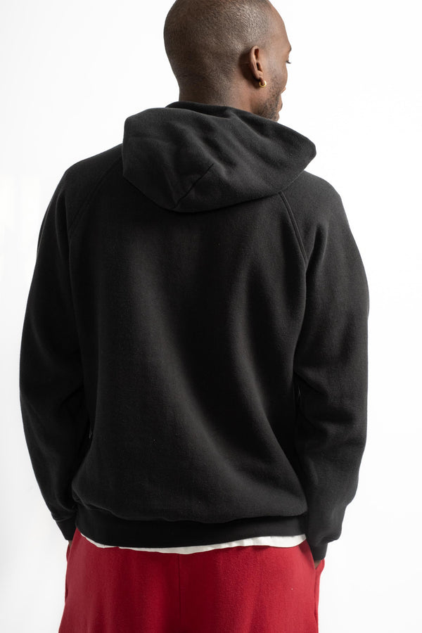 The Men's Hooded Sweatshirt in Black