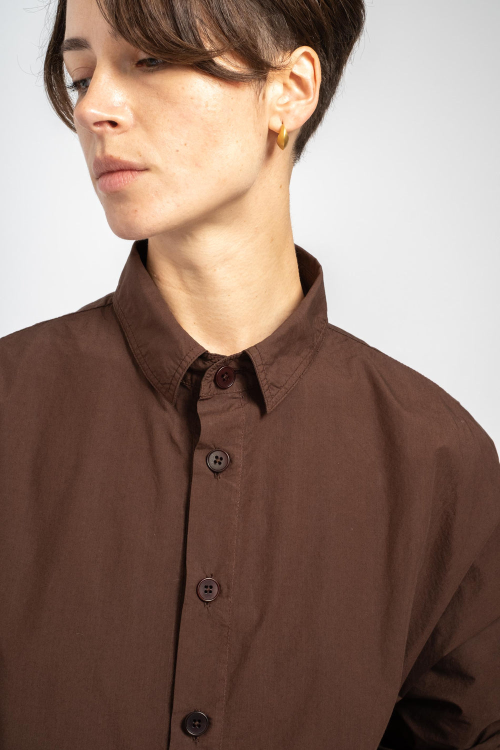 The Oversized Shirt in Ebony