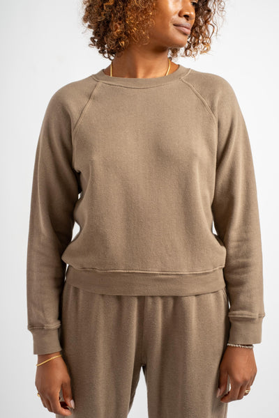 The Crewneck Sweatshirt in Taupe