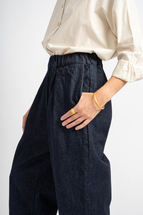 The Elastic Pant in Deadstock Kurabo Denim