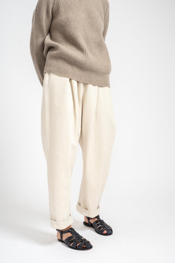 The Elastic Pant in Off White