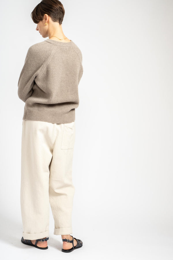 The Elastic Pant in Off White