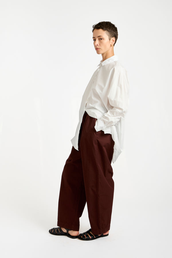 The Elastic Waist Pants in Cinebar