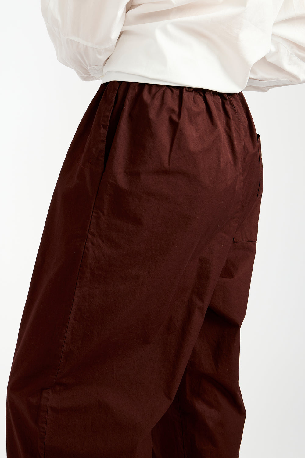 The Elastic Waist Pants in Cinebar