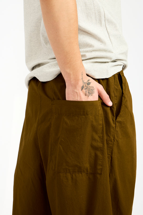 The Elastic Waist Pants in Dark Olive