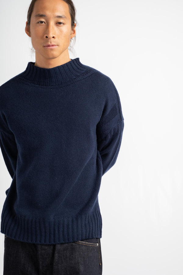 The Guernsey Sweater in Navy