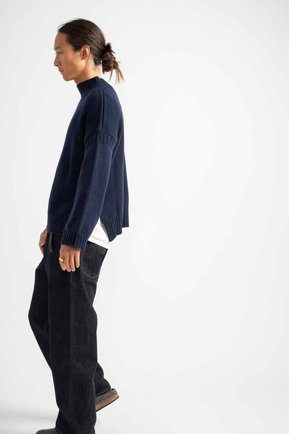 The Guernsey Sweater in Navy