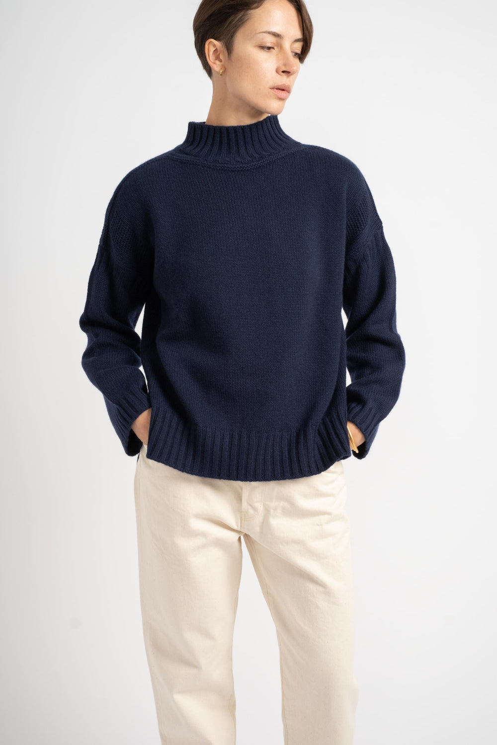 The Guernsey Sweater in Navy