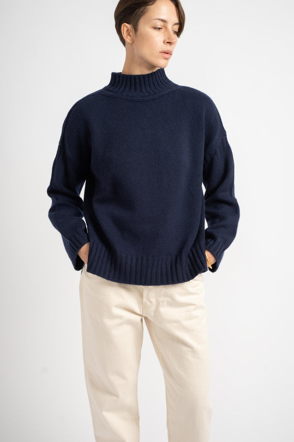 The Guernsey Sweater in Navy