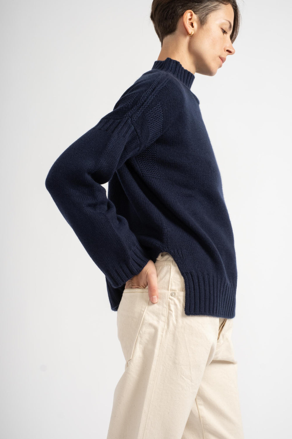 The Guernsey Sweater in Navy