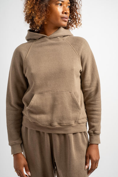 The Hooded Sweatshirt in Taupe
