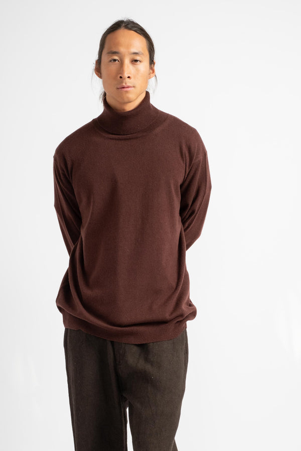 The Lightweight Turtleneck in Cinnabar