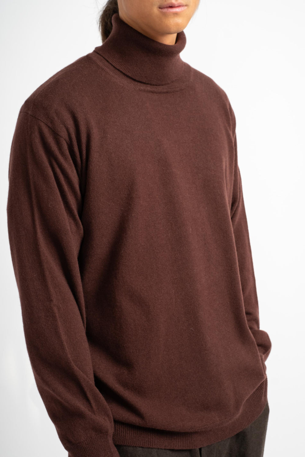 The Lightweight Turtleneck in Cinnabar