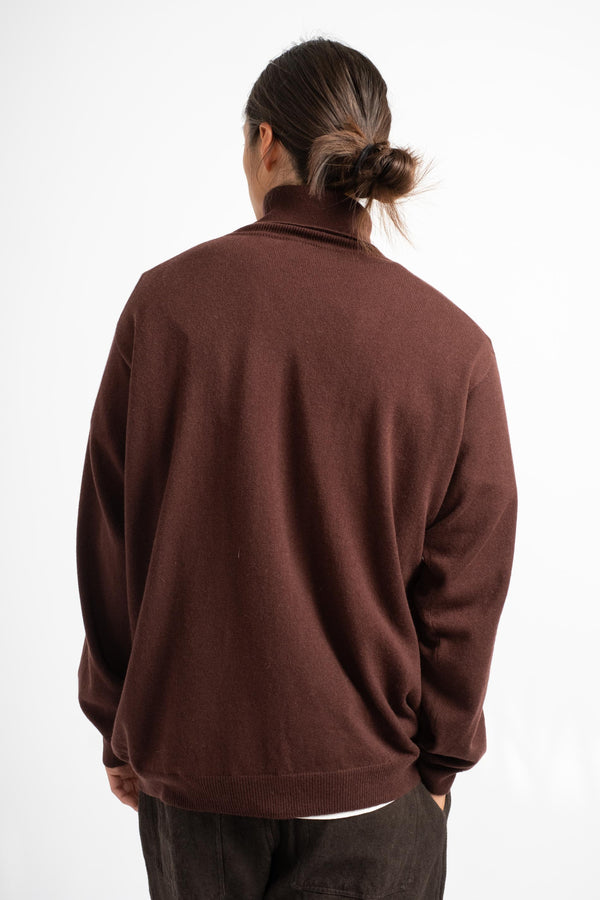 The Lightweight Turtleneck in Cinnabar