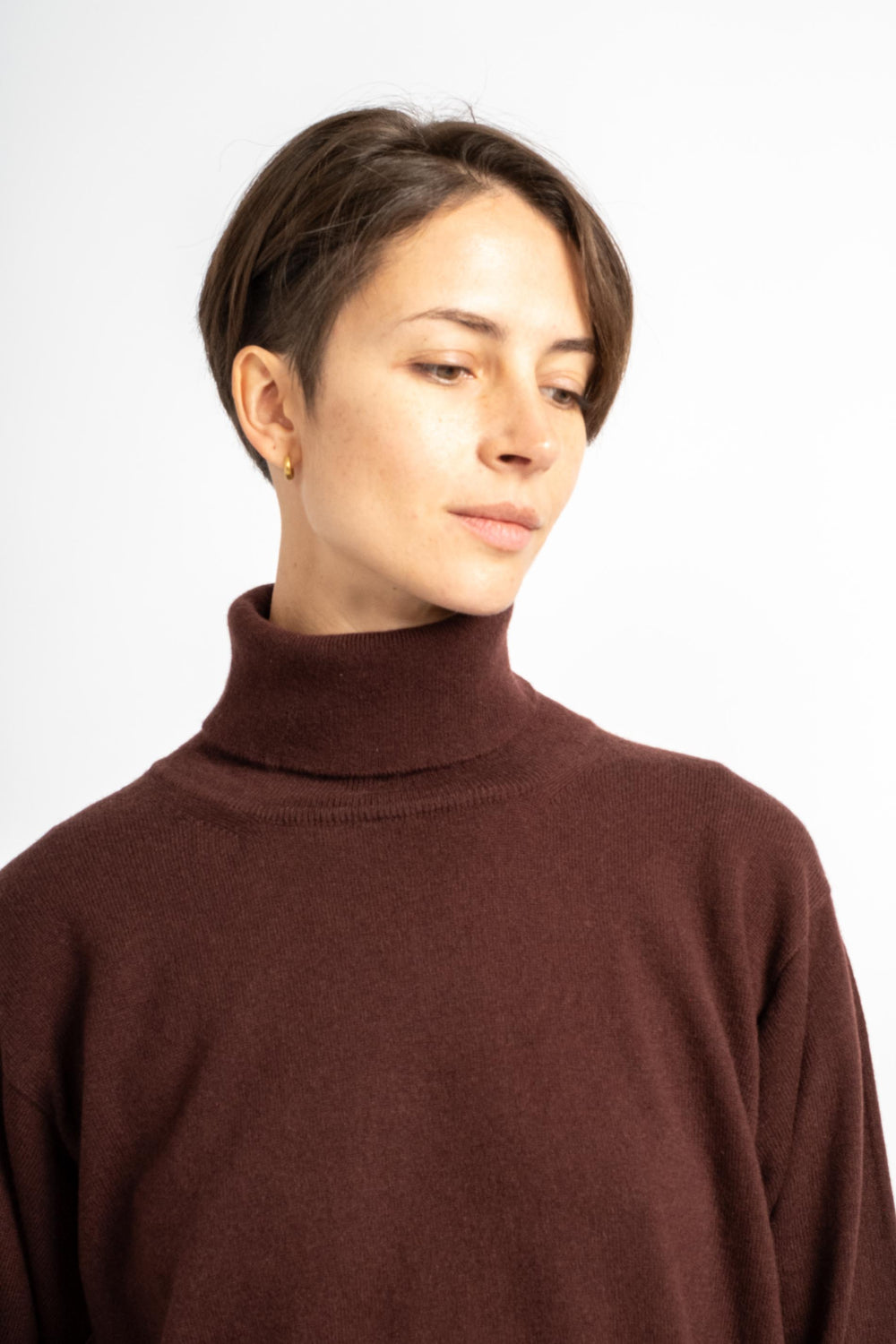 The Lightweight Turtleneck in Cinnabar