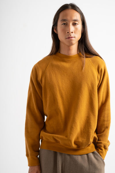 The Men's Crewneck Sweatshirt in Burnt Amber