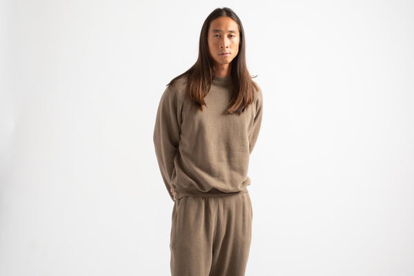 The Men's Crewneck Sweatshirt in Taupe