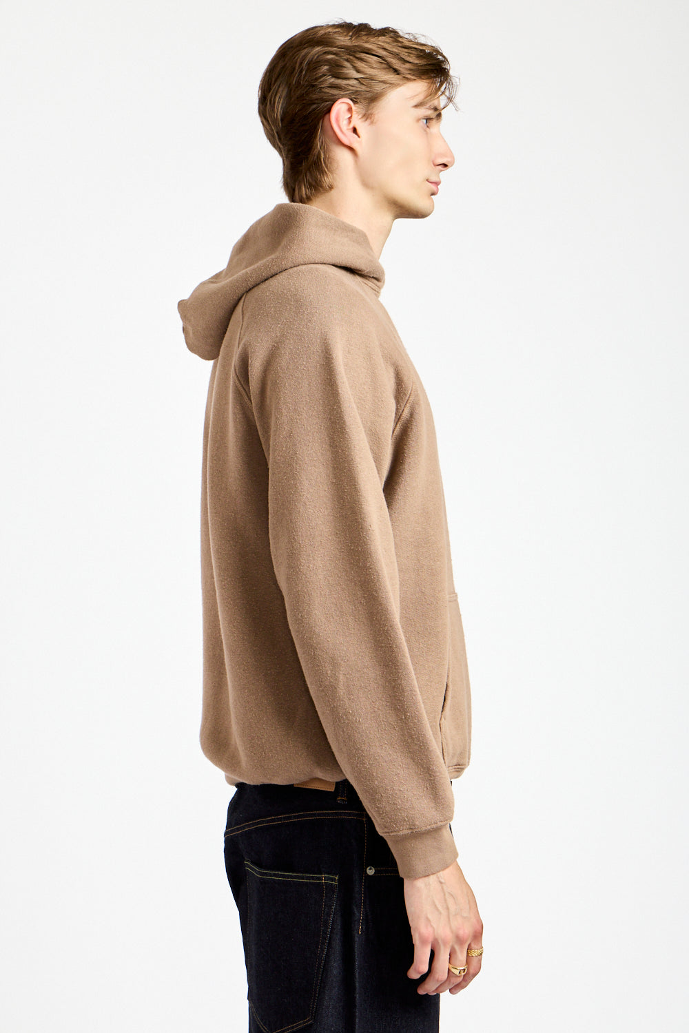 The Men's Hooded Sweatshirt in Mushroom