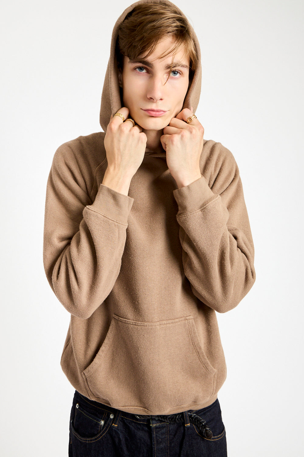 The Men's Hooded Sweatshirt in Mushroom