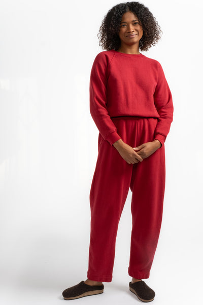 The New Sweatpant in Garnet