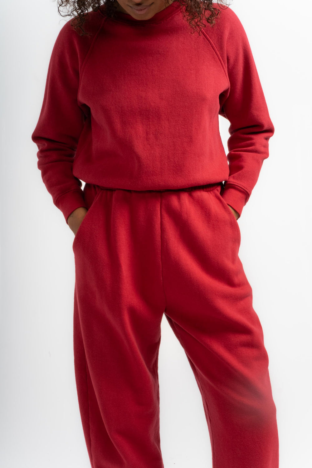 The New Sweatpant in Garnet