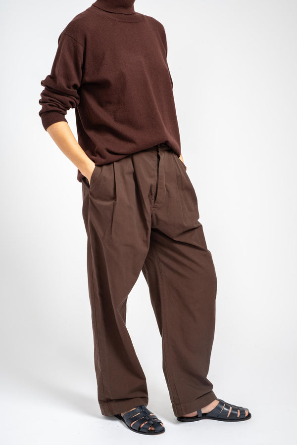 The Pleated Pants in Ebony