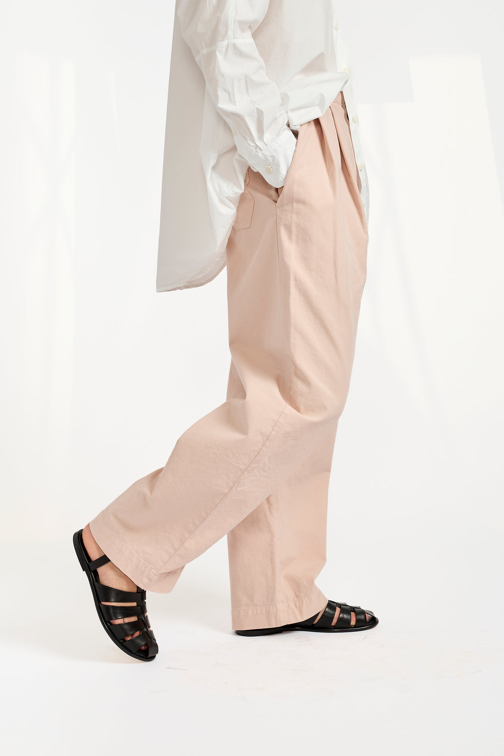 The Pleated Pants in Dusty Pink