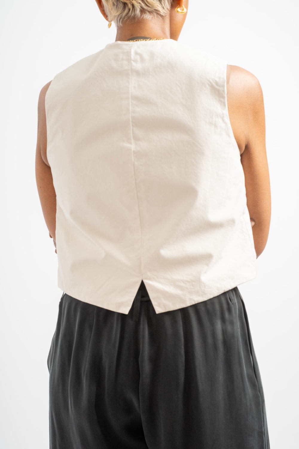 The Vest in Off White
