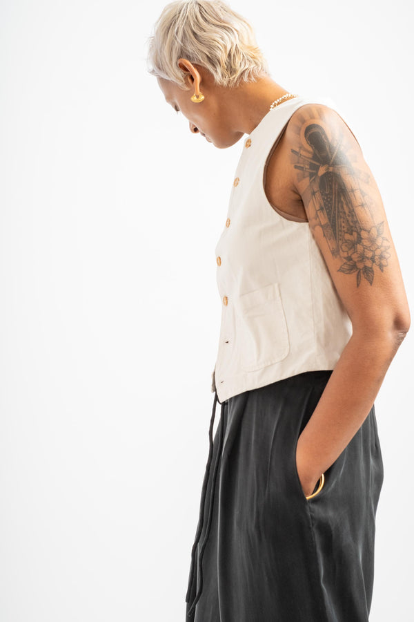 The Vest in Off White