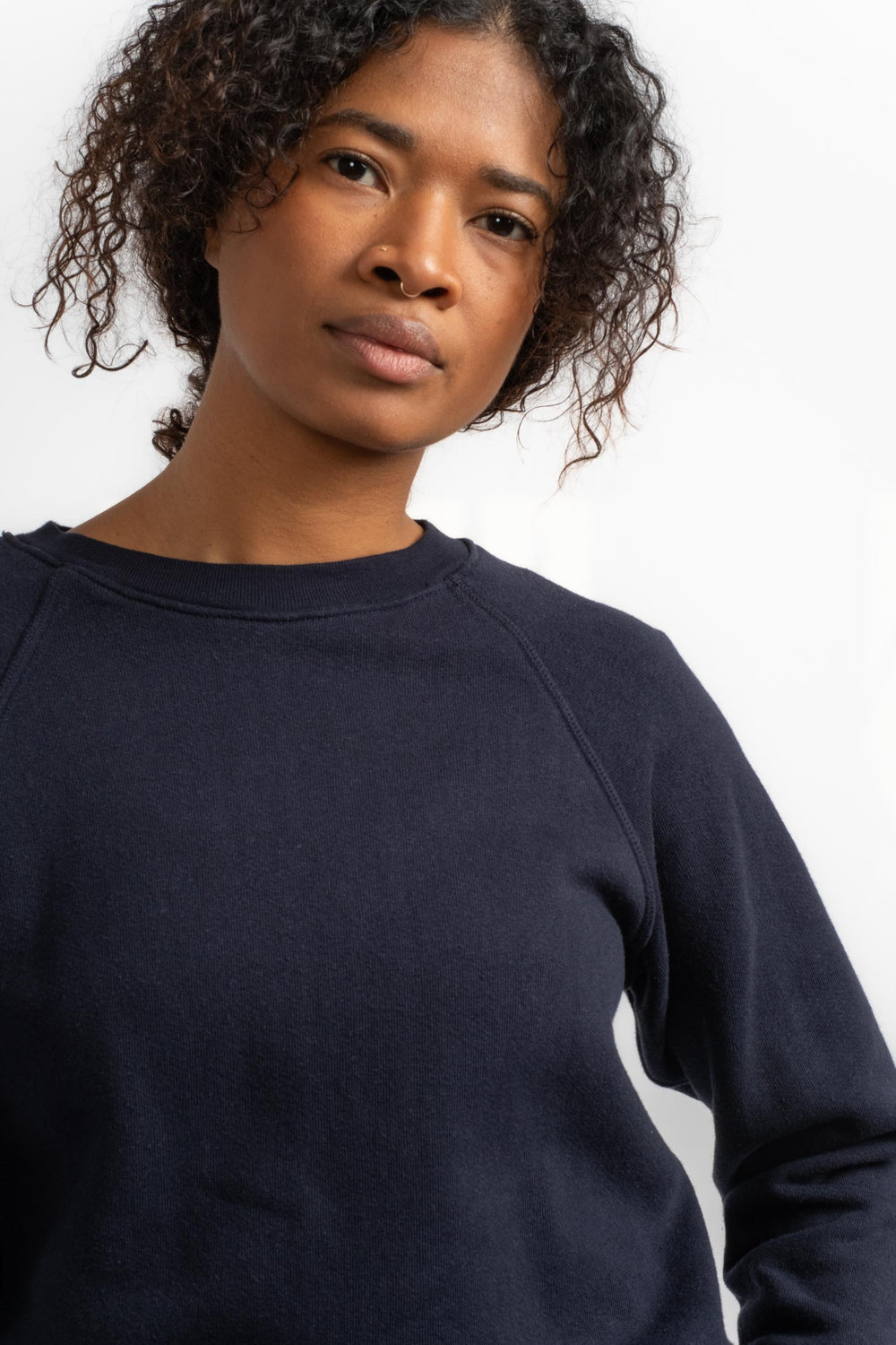 The Women's Crewneck Sweatshirt in Dark Navy