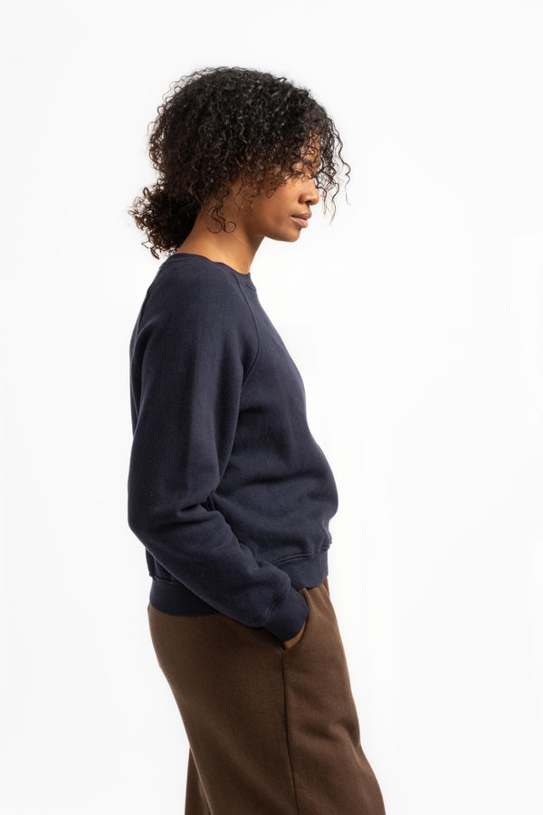 The Women's Crewneck Sweatshirt in Dark Navy