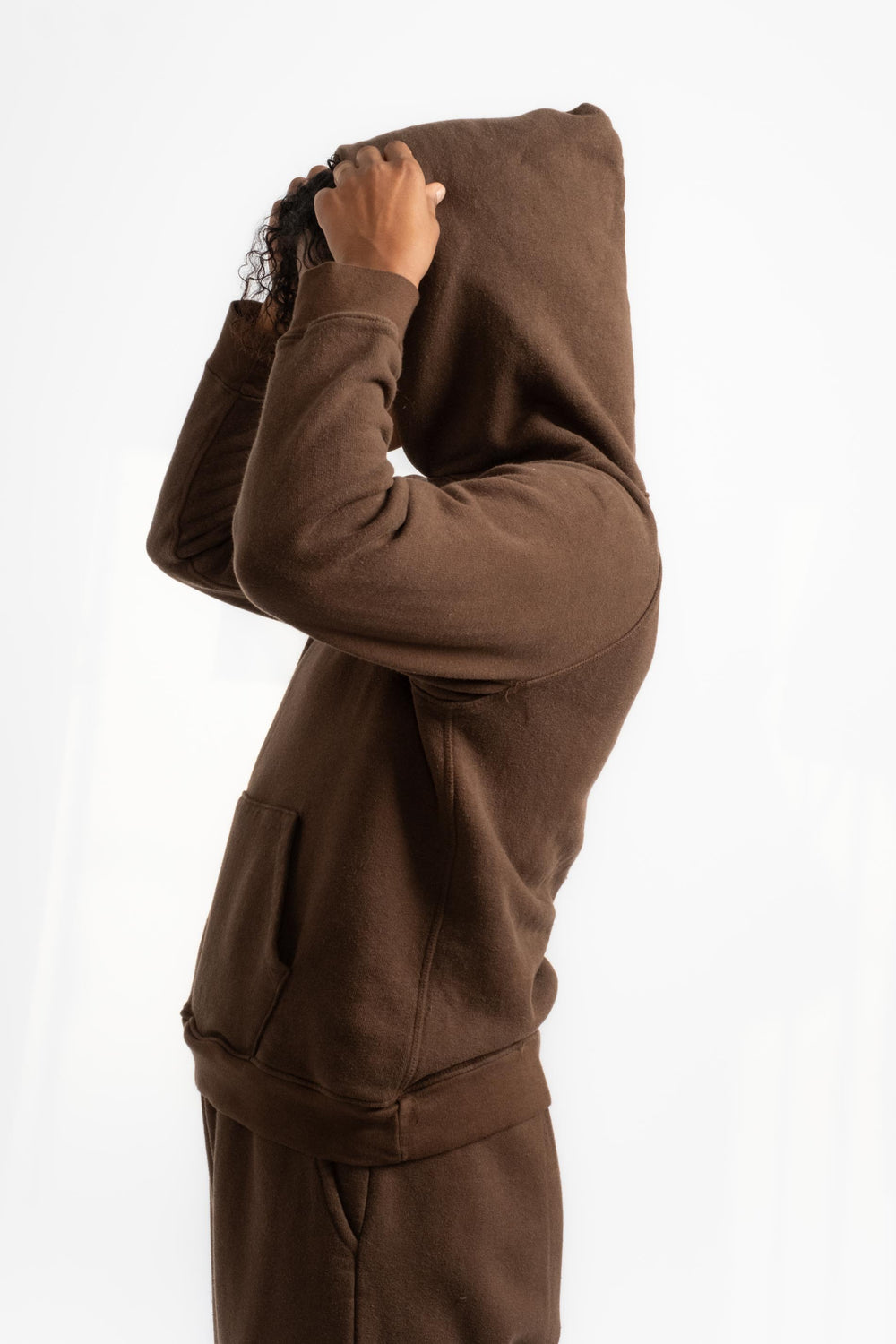 The Women's Hooded Sweatshirt in Ebony