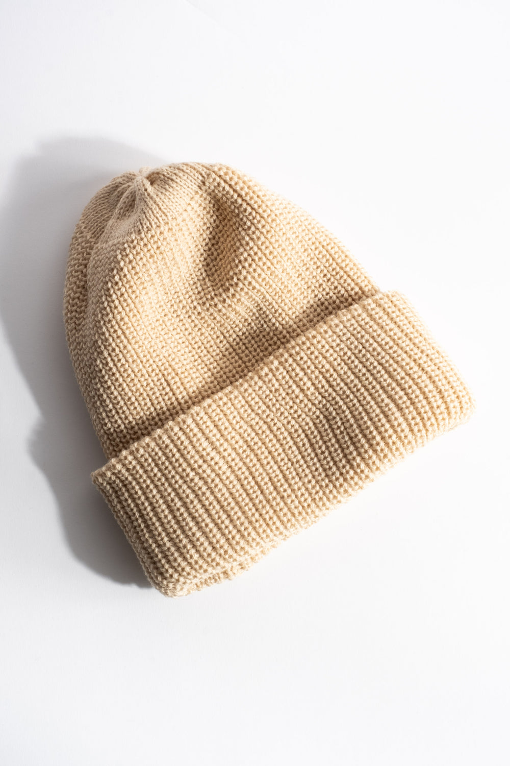 Cozy Chunky Beanie in Raw Beige