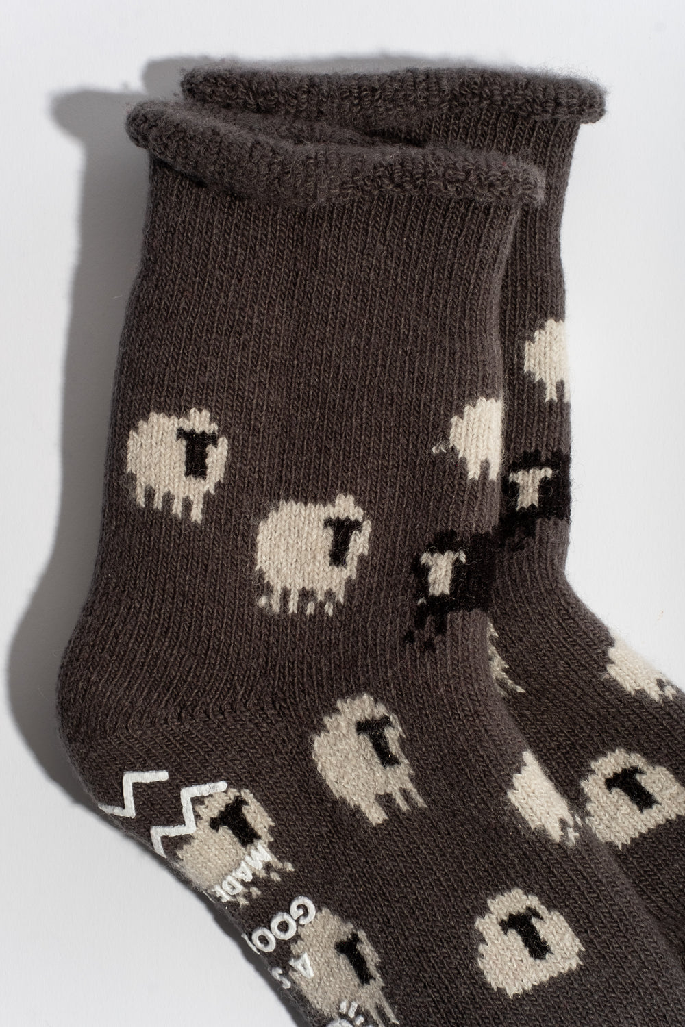 Pile Room Sheep Sock in Dark Gray
