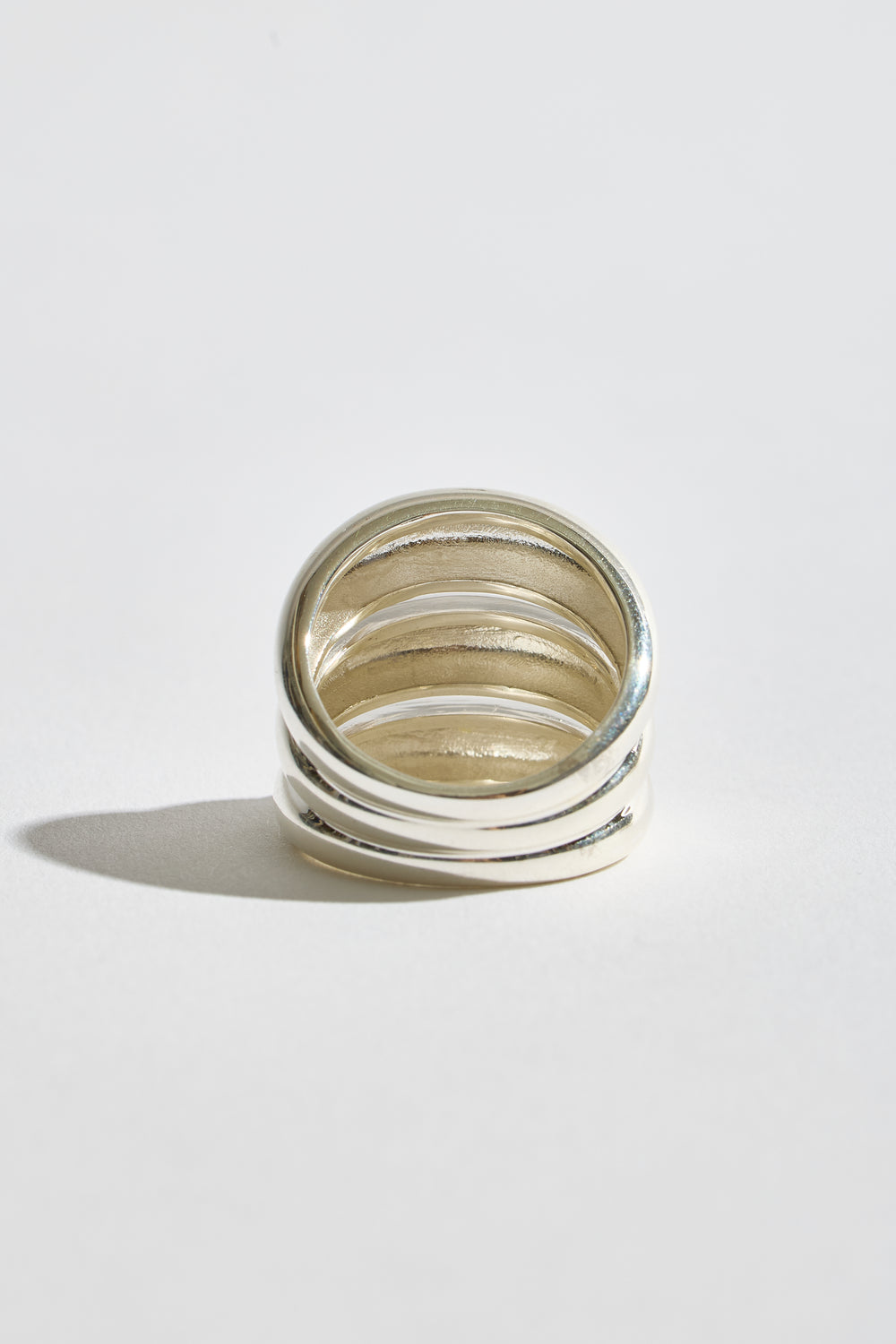 Large Time Ring in Silver