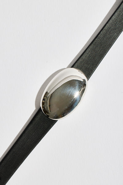 Solid Pebble Watch Bracelet in Black