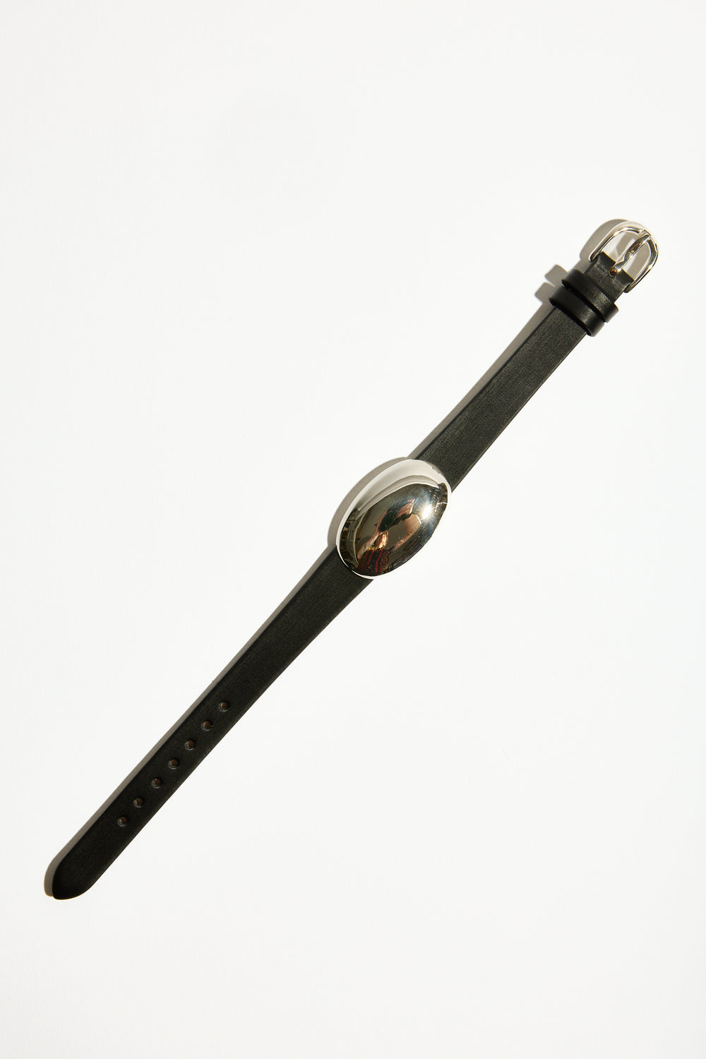 Solid Pebble Watch Bracelet in Black