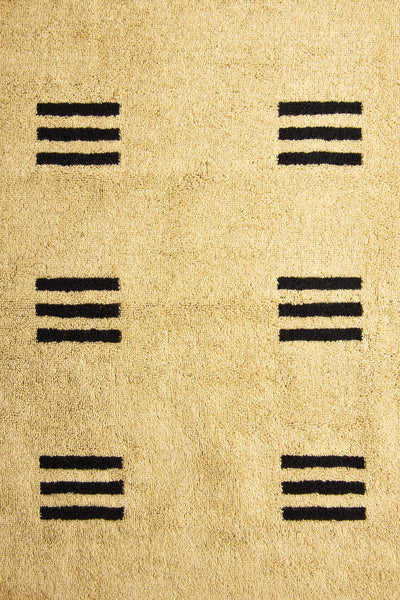 Claremont Bath Towel in Sand + Noir