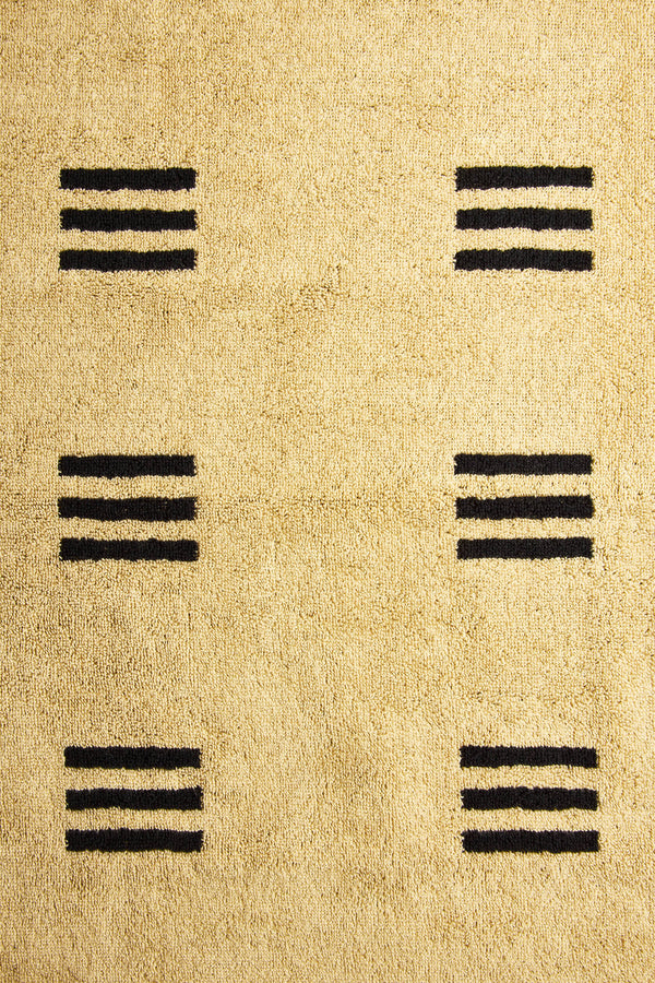 Claremont Bath Towel in Sand + Noir