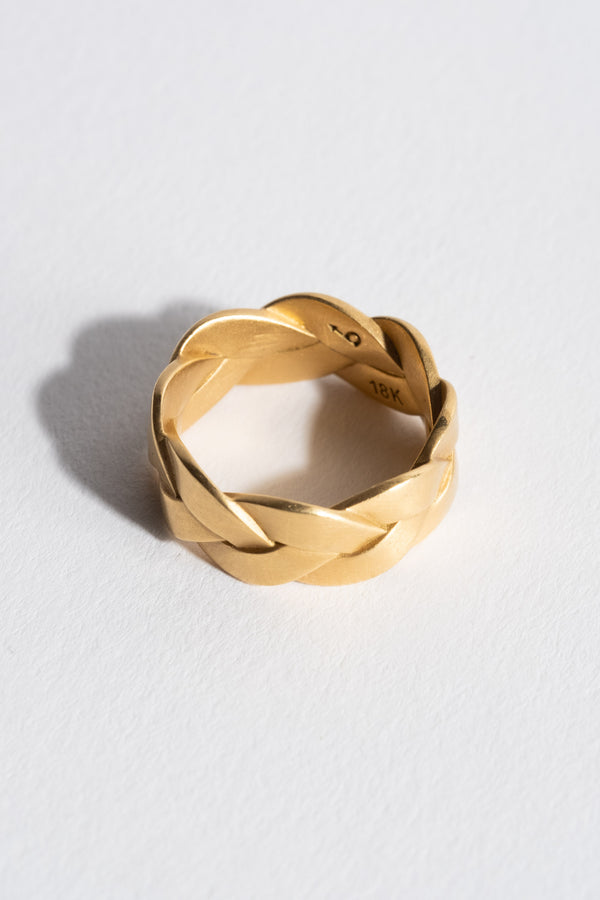 18K Ampio Plait Ring