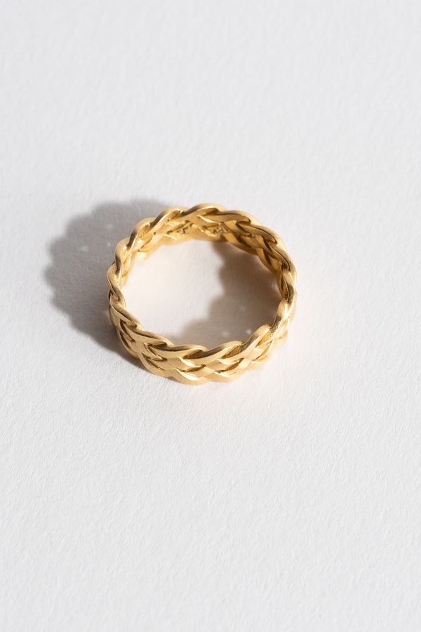 18K Cinque Plait Ring