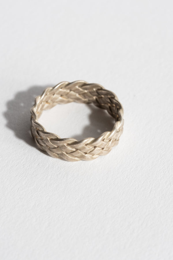 Sterling Cinque Plait Ring