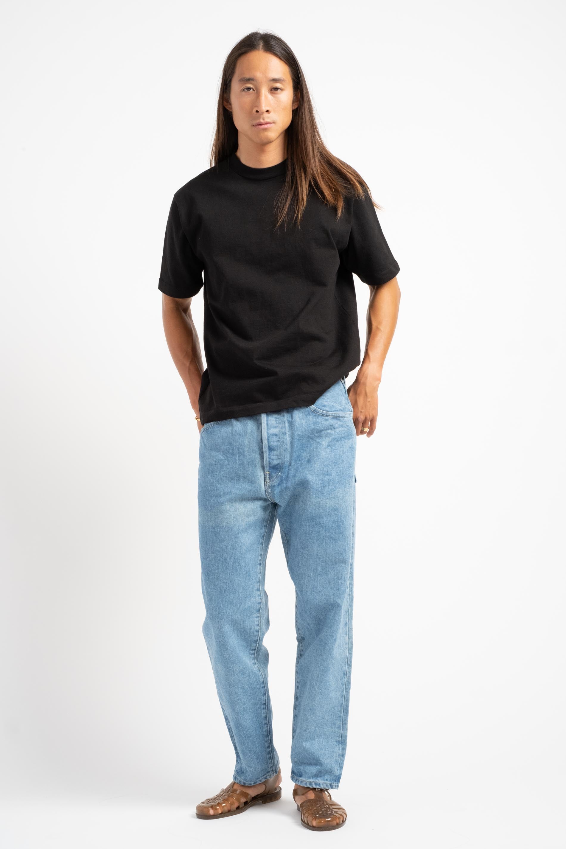 Hatski | Regular Tapered Denim Pant In Ice Blue – RELIQUARY