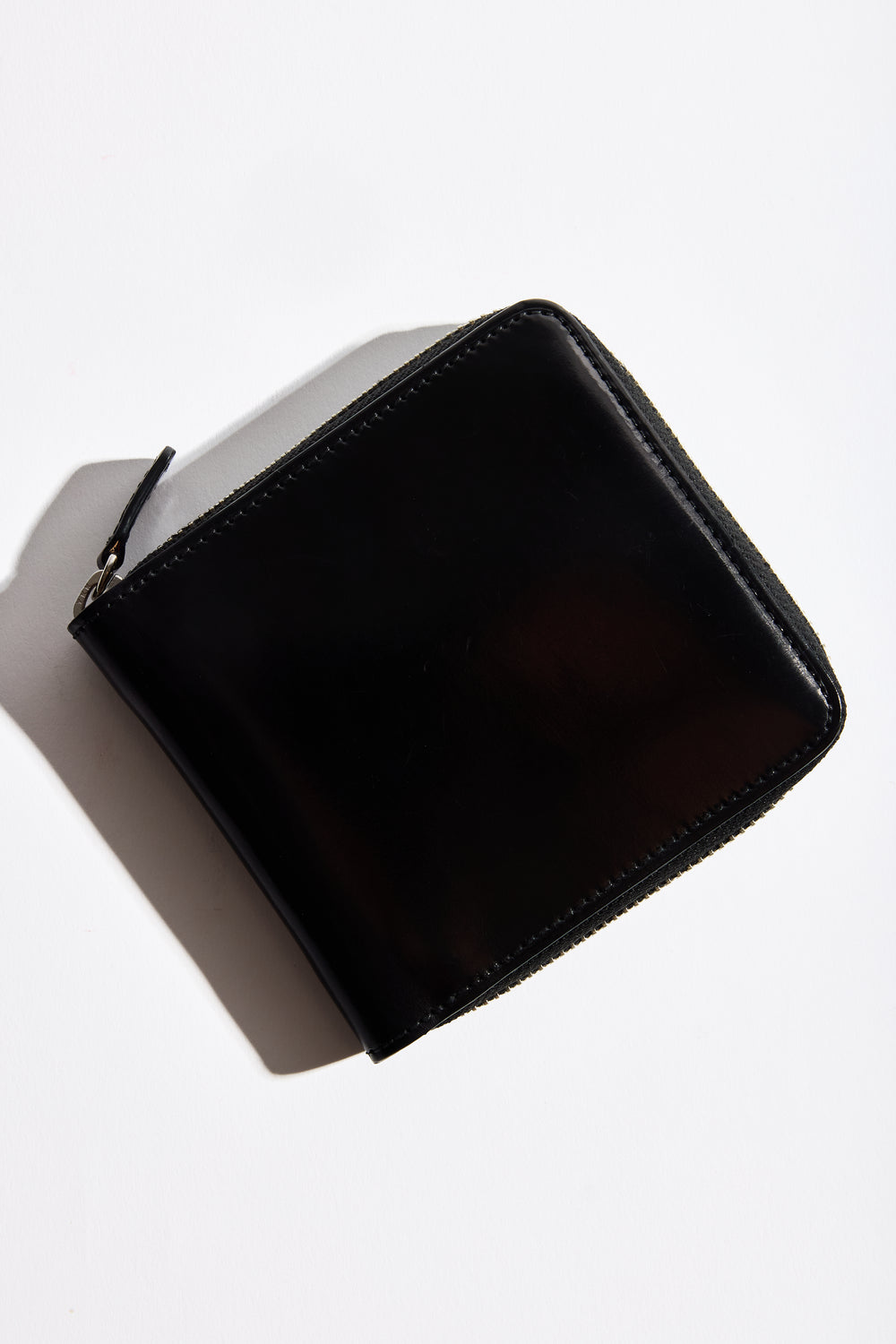 Square Zip Wallet in Black