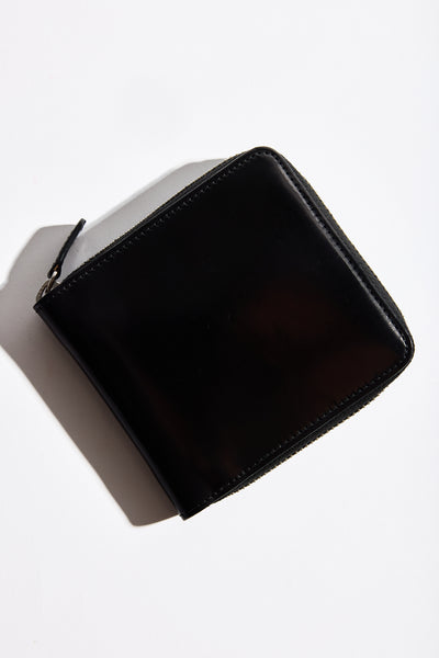Square Zip Wallet in Black